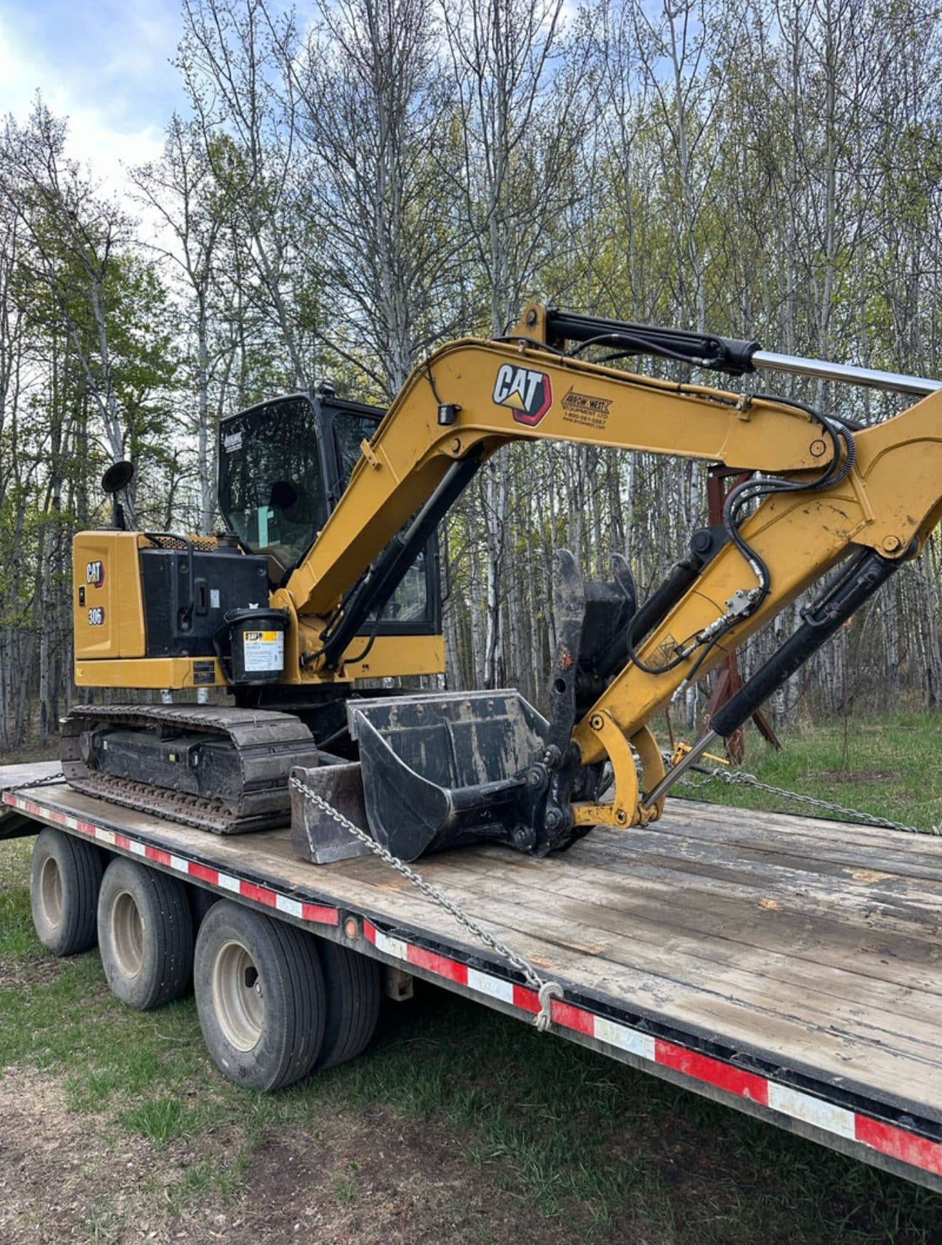 CAT 306 mini hoe